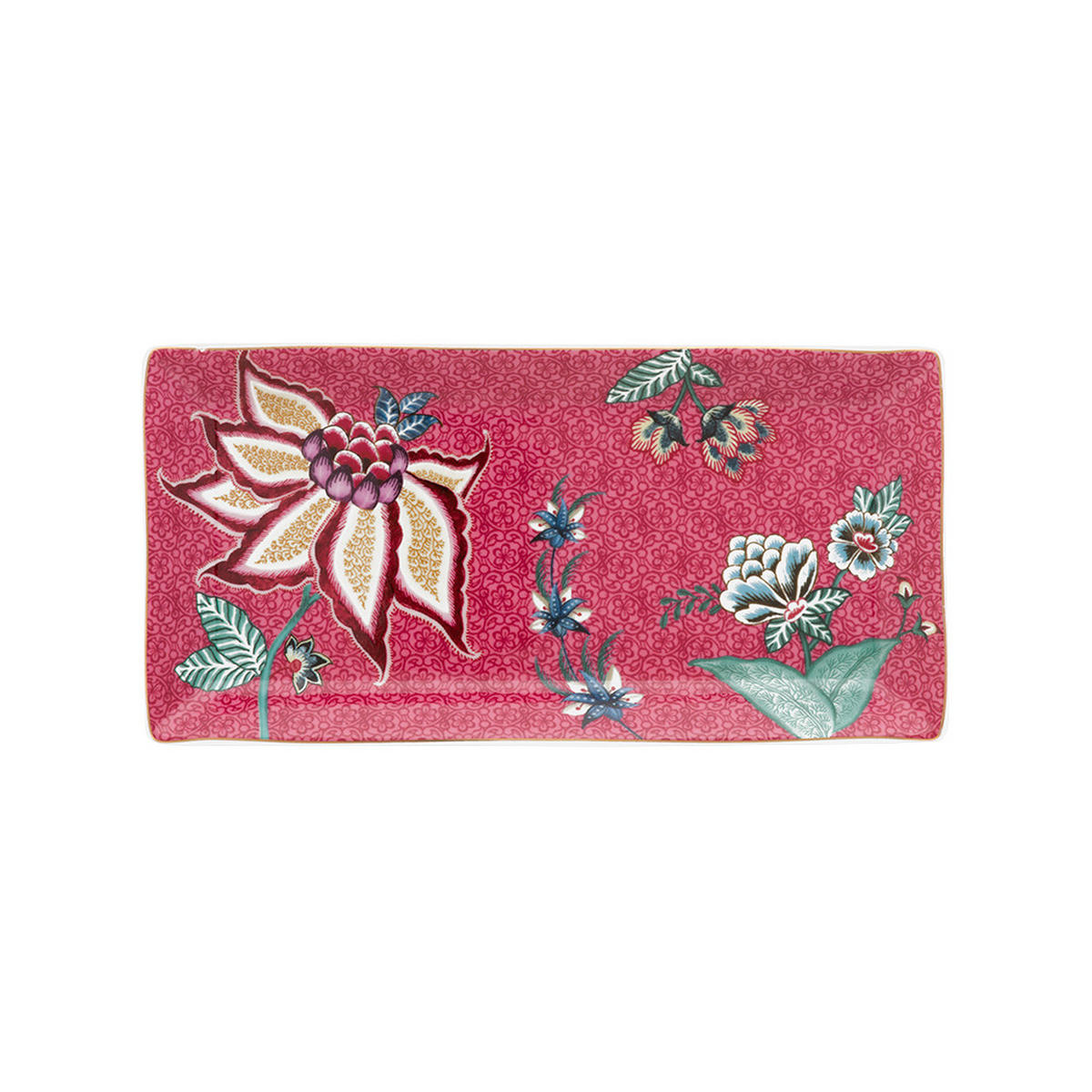 GESCHENKSET Rund oriental blumenfestival dark rosa - Rosa, Keramik (21.3cm) - Pip Studio