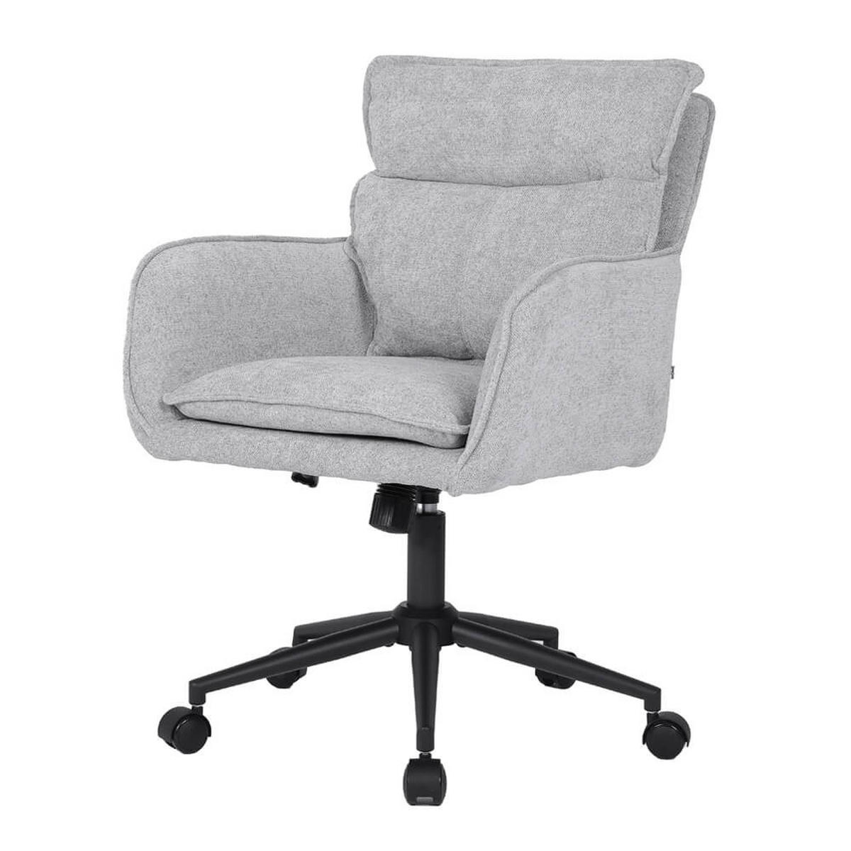 BÜROSTUHL aus Webstoff CORA - Grau - Grau, Kunststoff (60/100/70cm) - Home Deluxe