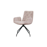 DREHSTUHL NEW CHARME Pink Cord - Pink, Textil (59/87/66cm) - KAWOLA