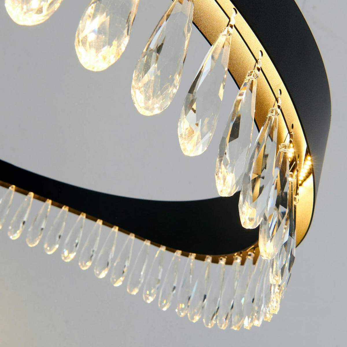 HÄNGELEUCHTE Capilano, Schwarz, 60cm - Schwarz, Glas (60/60/16cm) - KOSILUM