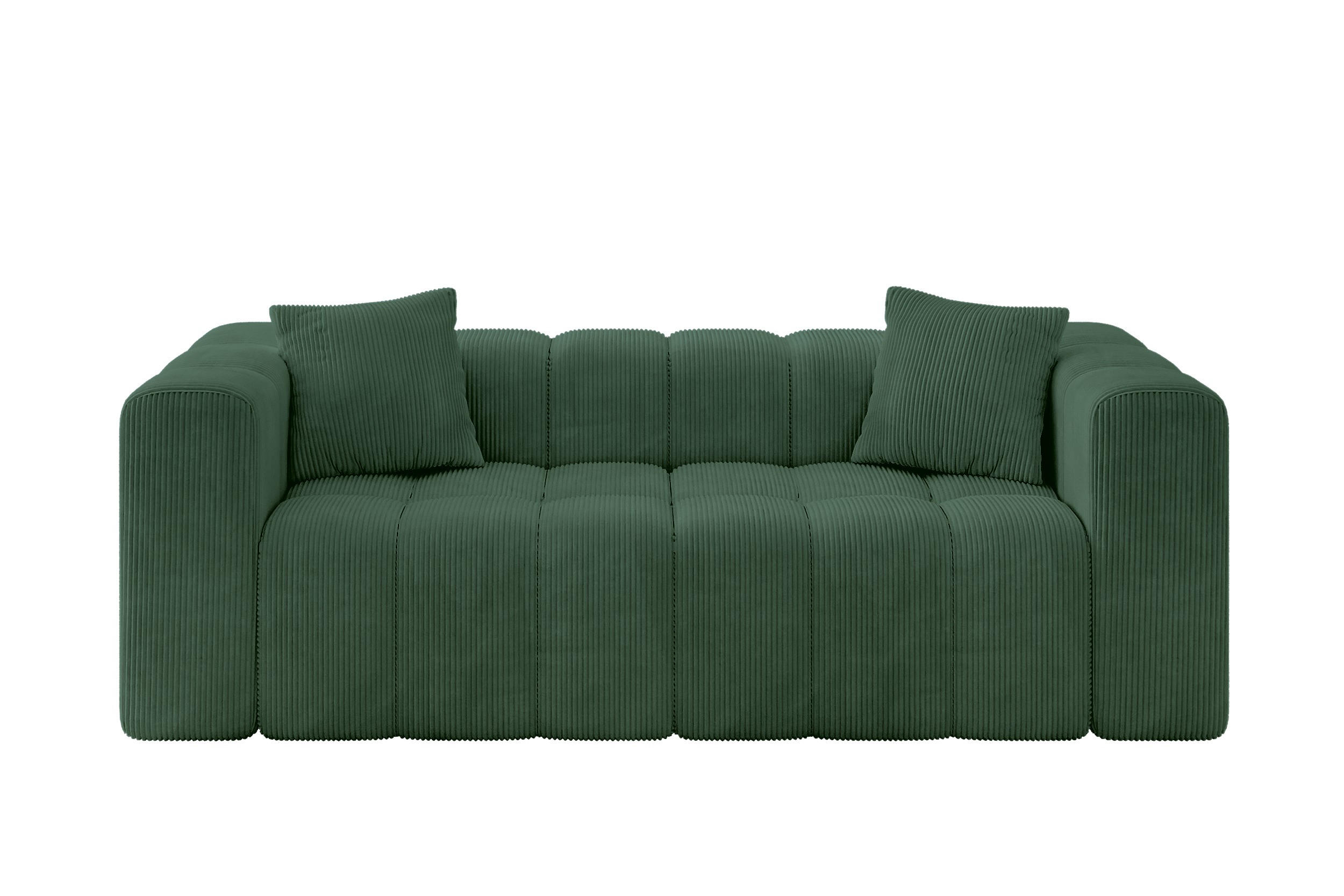 Altdecor Sofa Waldgrün 232x71x90 cm