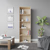 BÜCHERREGAL Bob Sonoma 60 x 190 cm mit 5 Fächern - Sonoma Eiche, Holzwerkstoff (60/190/30.4cm) - Vicco
