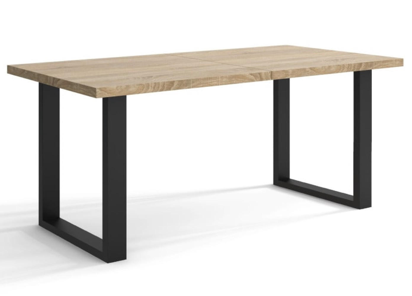 TISCH Schwarz Timi Ausziehbar Sonoma Eiche 80/140 cm - Multicolor, Holzwerkstoff (140/80/76cm) - Sepro Meble