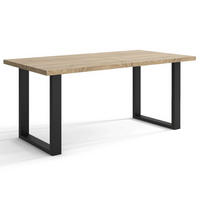 TISCH Schwarz Timi Ausziehbar Sonoma Eiche 80/140 cm - Multicolor, Holzwerkstoff (140/80/76cm) - Sepro Meble