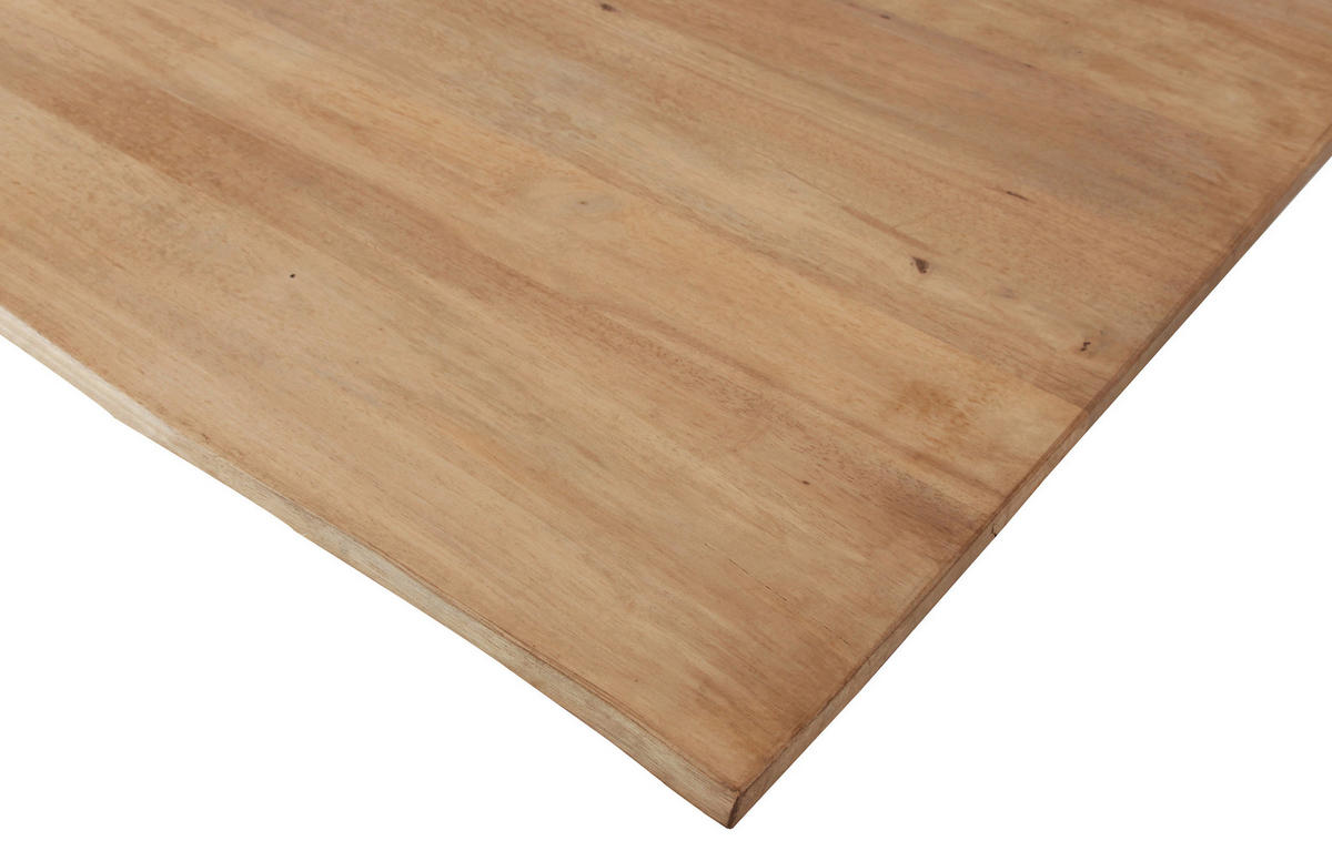 ESSTISCH MAILO - Beige/Schwarz, Holz/Metall (85/160/77cm) - SAM