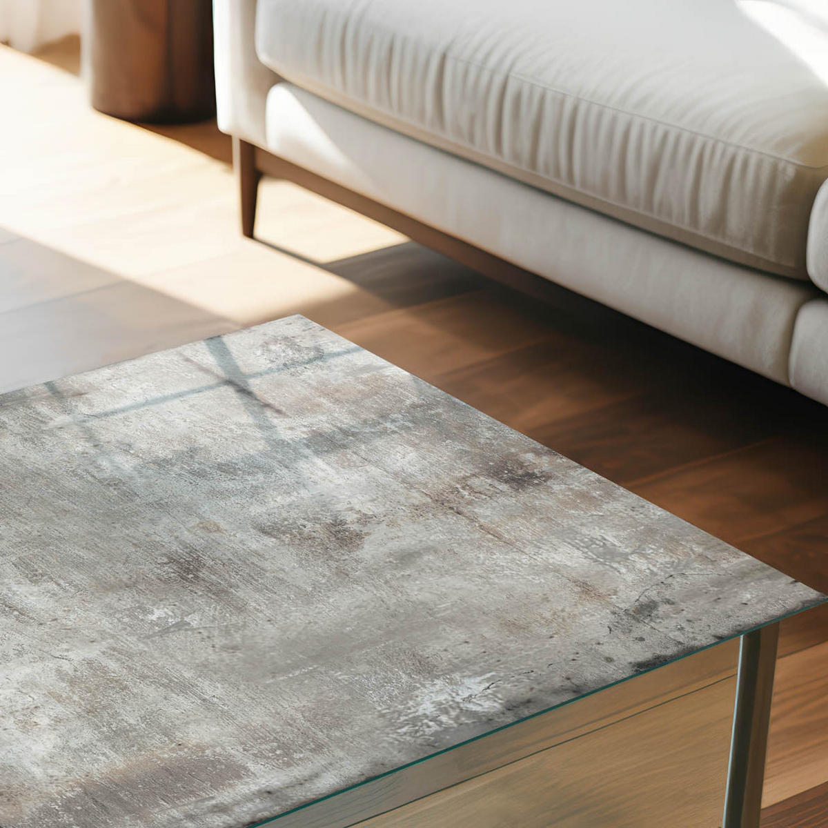 GLASPLATTE 80x60 cm – Rohstruktur - Braun, Glas (0.4/80/60cm) - ArtPrintCave