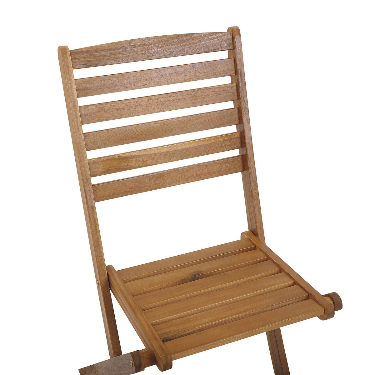GARTENMÖBEL SET 6-Sitzer Akazienholz hellbraun Tolve - Hellbraun, Holz - Beliani