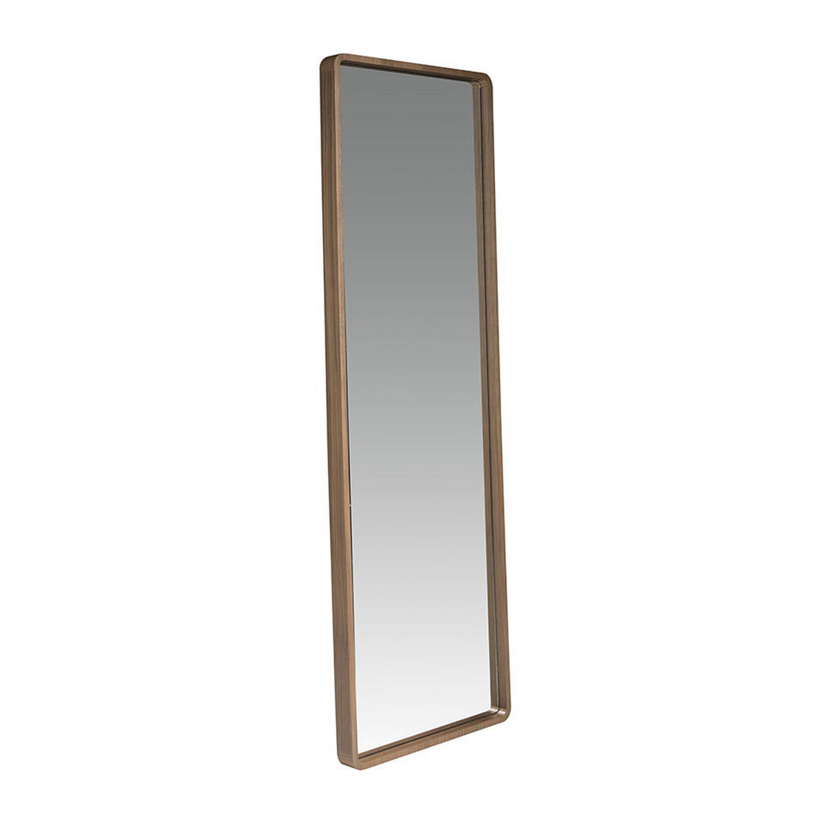 WANDSPIEGEL Rechteckig Walnuss 60/190/7 cm - Walnussfarben, Holz (60/7/190cm) - ANGEL CERDA