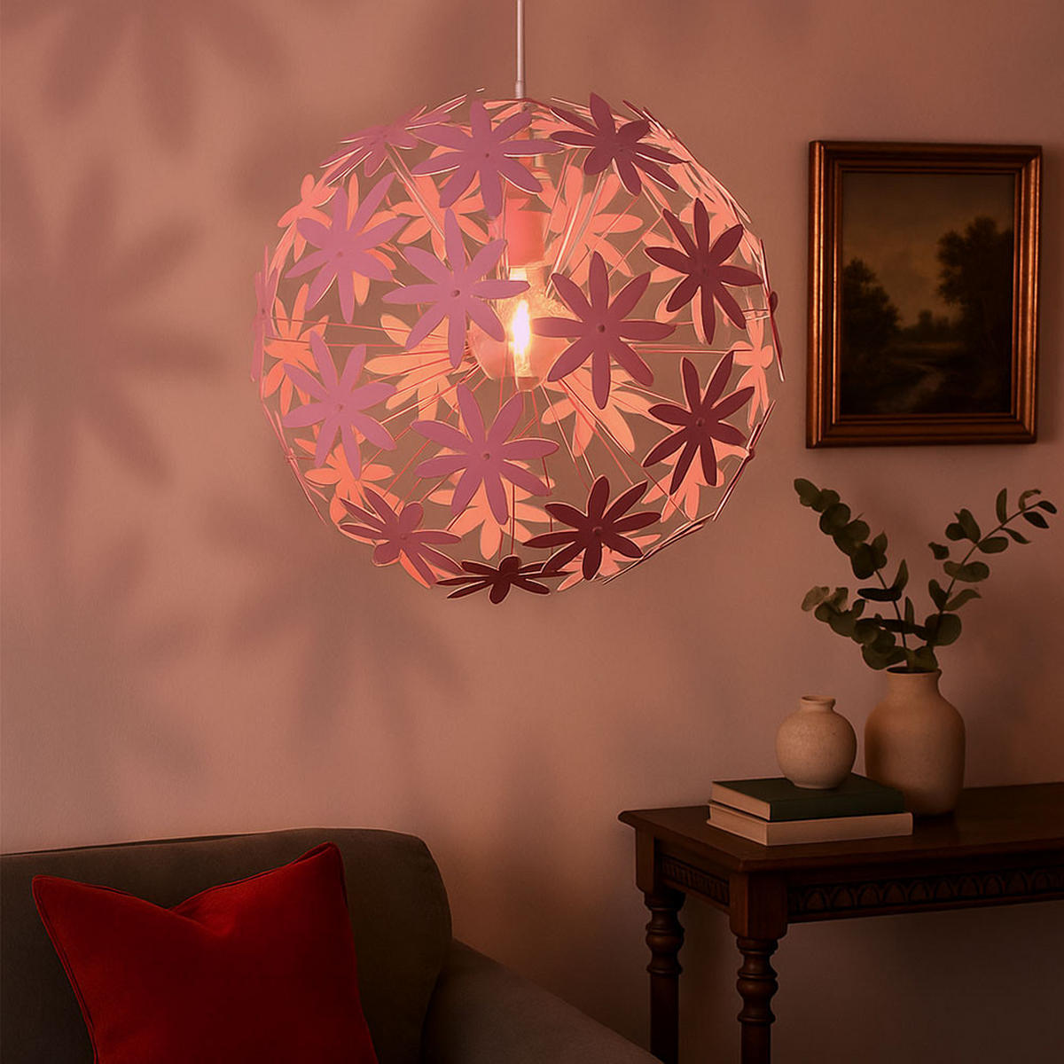 LED HÄNGELEUCHTE STELLA Weiß Kunststoff - Weiß, Kunststoff (60/60/150cm) - Globo Lighting