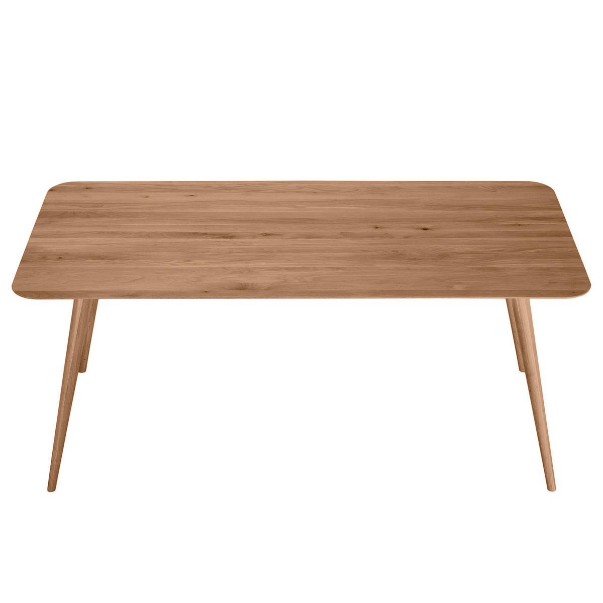 ESSTISCH - Massivholz - Eichefarben, Holz (90/180/75cm) - home24
