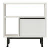 BEISTELLTISCH Vesanto - Schwarz/Weiß, Holzwerkstoff/Metall (25.5/60/60cm) - [en.casa]