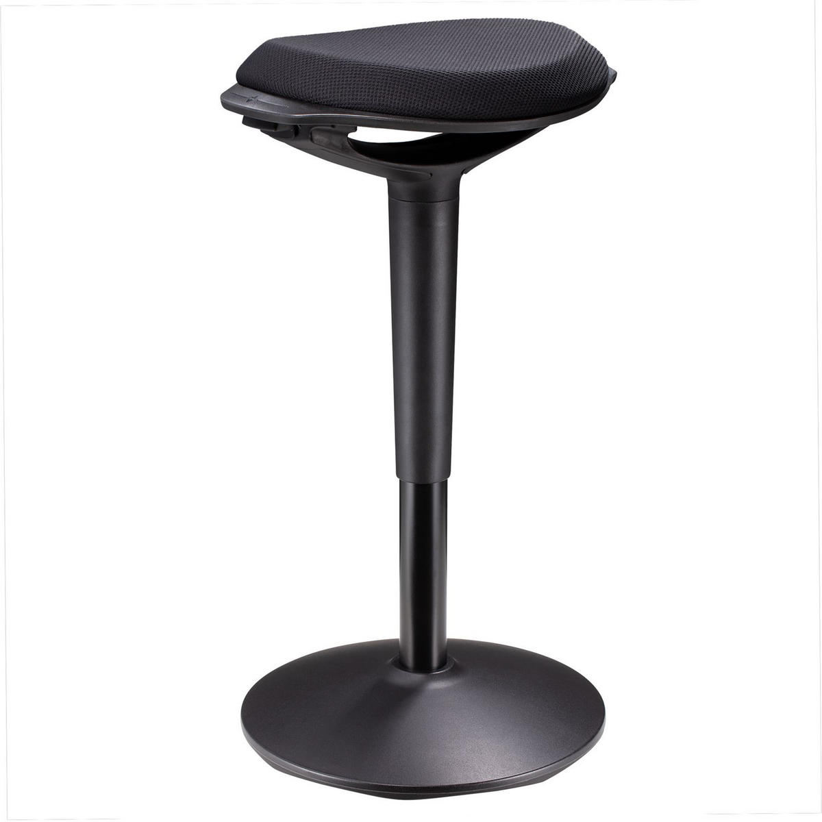 BÜROHOCKER ASTORIA - Schwarz, Textil (42/73/38cm) - CARO-Möbel
