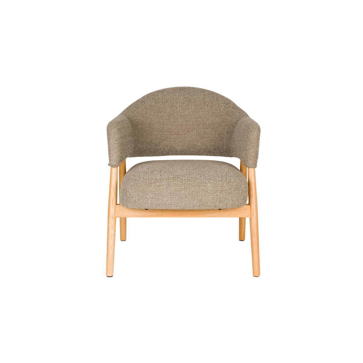 SESSEL Indy Dunkelbraun/ Beige - Braun, Textil (64/76.5/66.5cm) - Housecraft Living