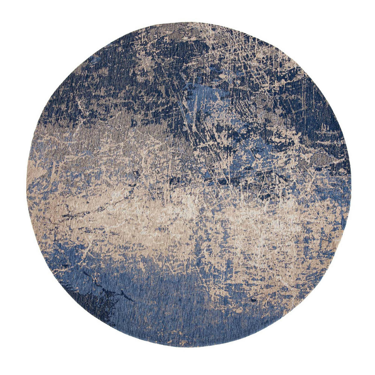TEPPICH Abyss Blue Mad Men 240/240 cm - Blau, Textil (240/240cm) - Louis De Poortere