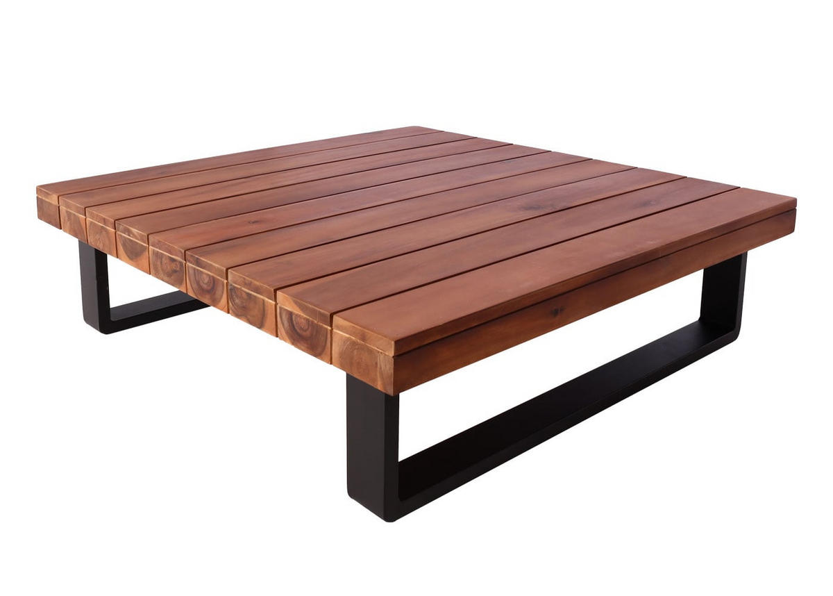 GARTEN-GARNITUR Braun Polster Dunkelgrau - Braun, Holz - PROREGAL