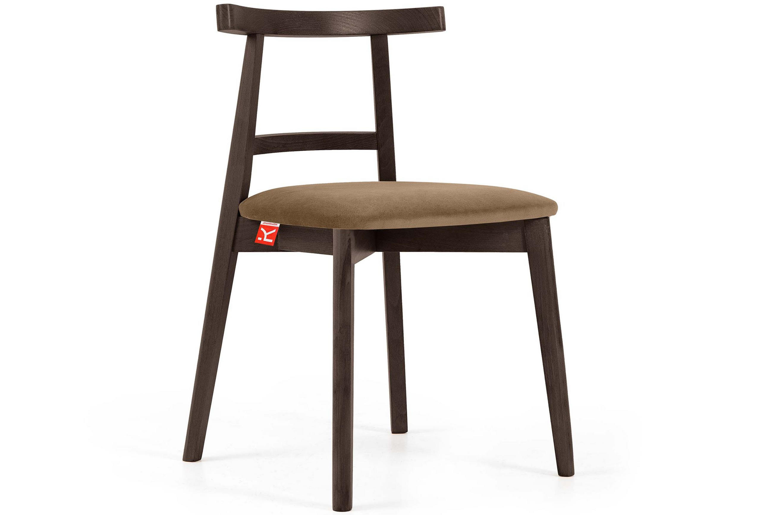 ESSTISCHSTÜHLE LILIO 2 St Vintage, Beige / dunkelbraun - Beige/Dunkelbraun, Holz/Textil (47/76/45cm) - KONSIMO®