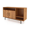 KOMMODE BREIT LEON Wildeiche - Wildeiche, Holz (144/80/45cm) - byoak