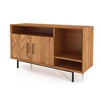 KOMMODE BREIT LEON Wildeiche - Wildeiche, Holz (144/80/45cm) - byoak