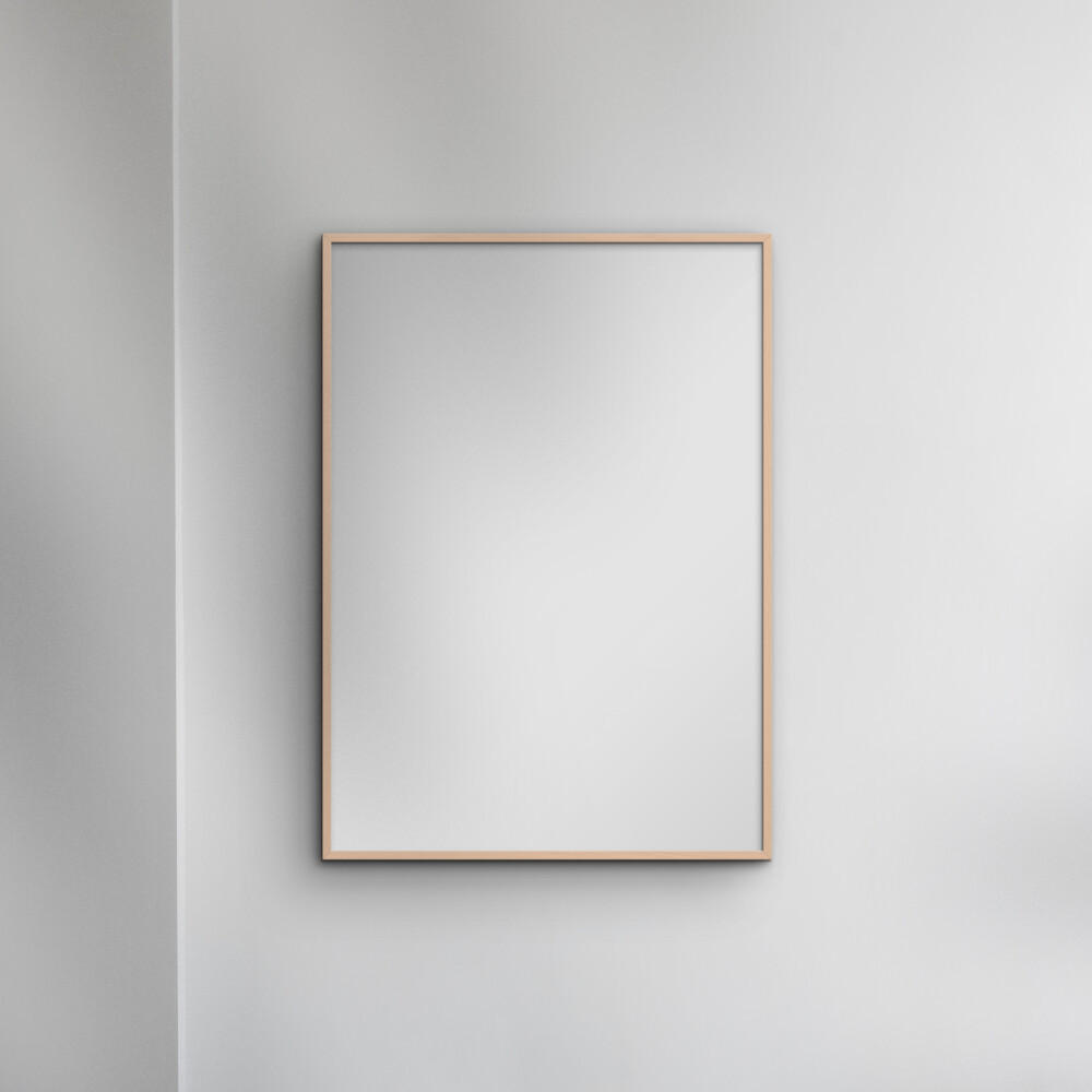 SPIEGEL - Rosafarbenes Holz - Rosa, Holz/Papier (50/70/2cm) - Poster&Frame