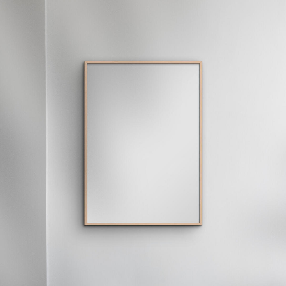 SPIEGEL - Rosafarbenes Holz - Rosa, Holz/Papier (50/70/2cm) - Poster&Frame