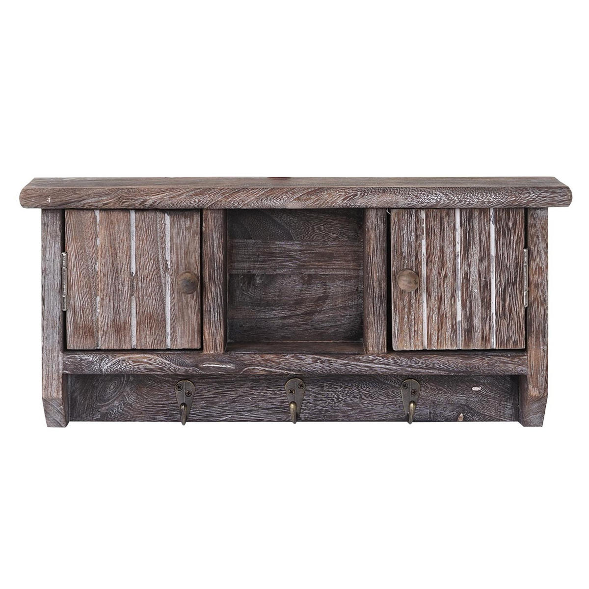 SCHLÜSSELBRETT Braun - Braun, Holz (40/19/8cm) - MCW