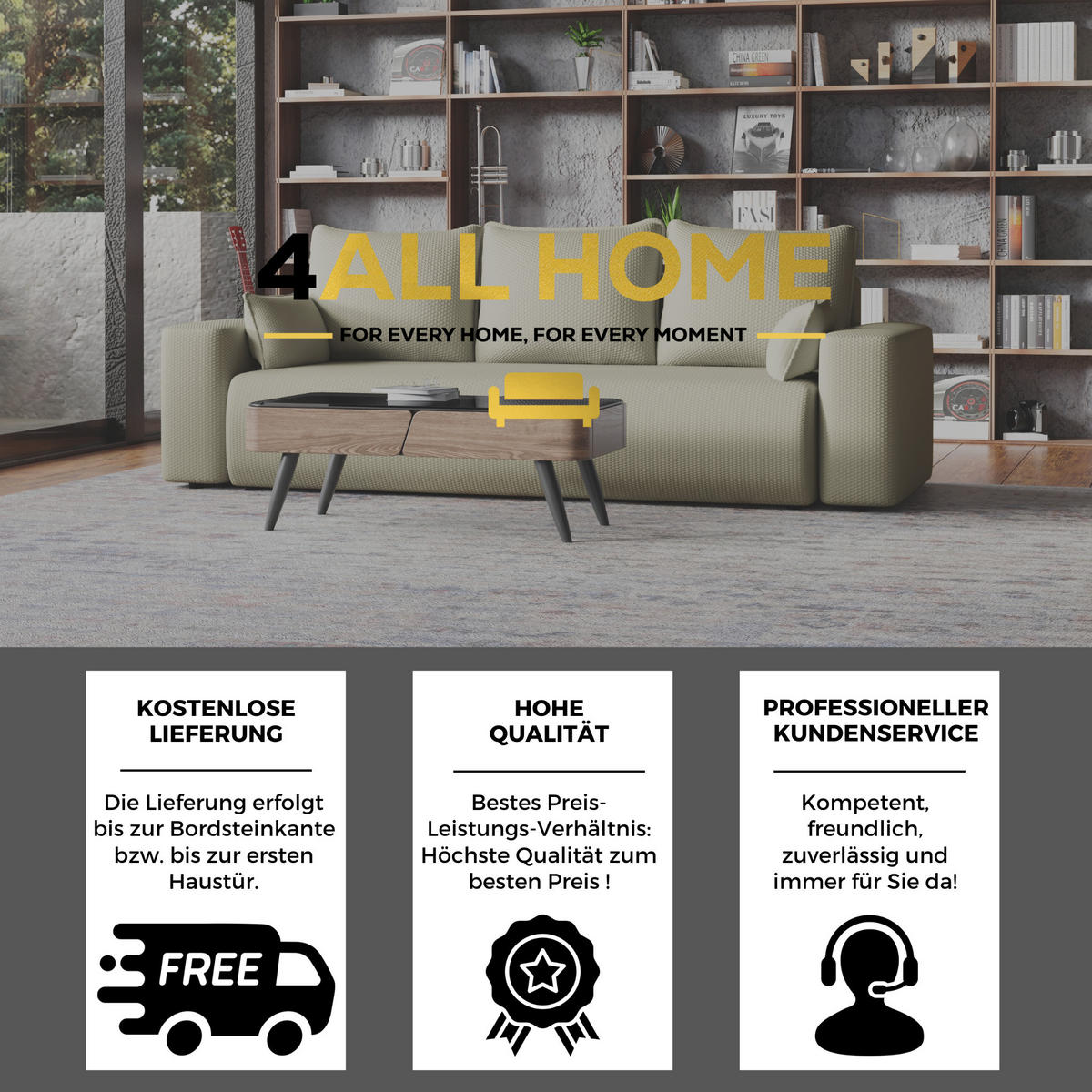 SOFA Bubi mit Bettkasten und Schlaffunktion, Cordstoff - Beige, Holzwerkstoff (242/85/95cm)