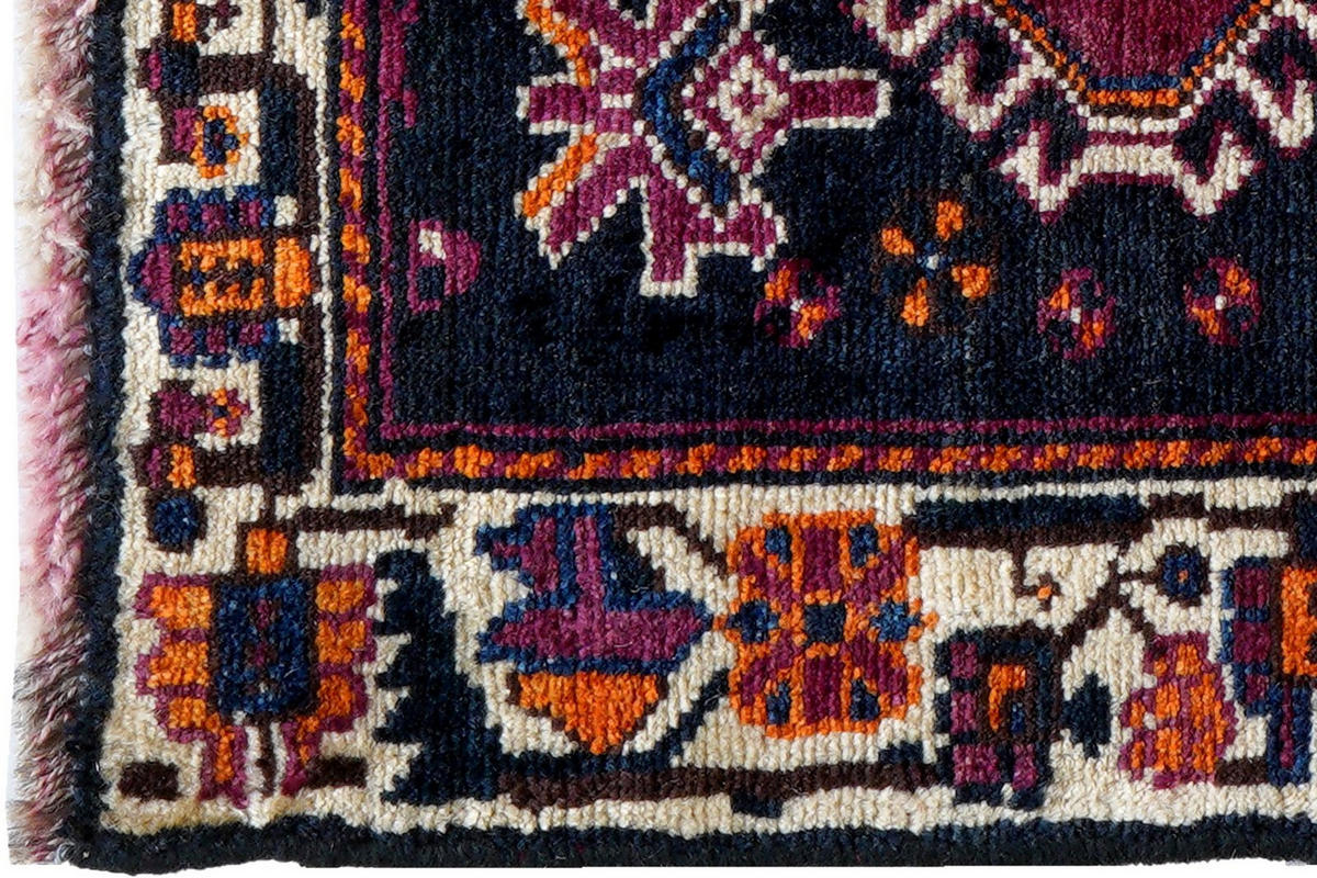 ORIENTTEPPICH handgeknüpft Gashgai Blau 70/52 cm Schurwolle - Blau, Textil (52/70cm) - Looma