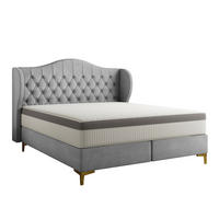 POLSTERBETT Pelagio In Whisper - Grau, Holzwerkstoff/Textil (160/200cm) - Fun Möbel