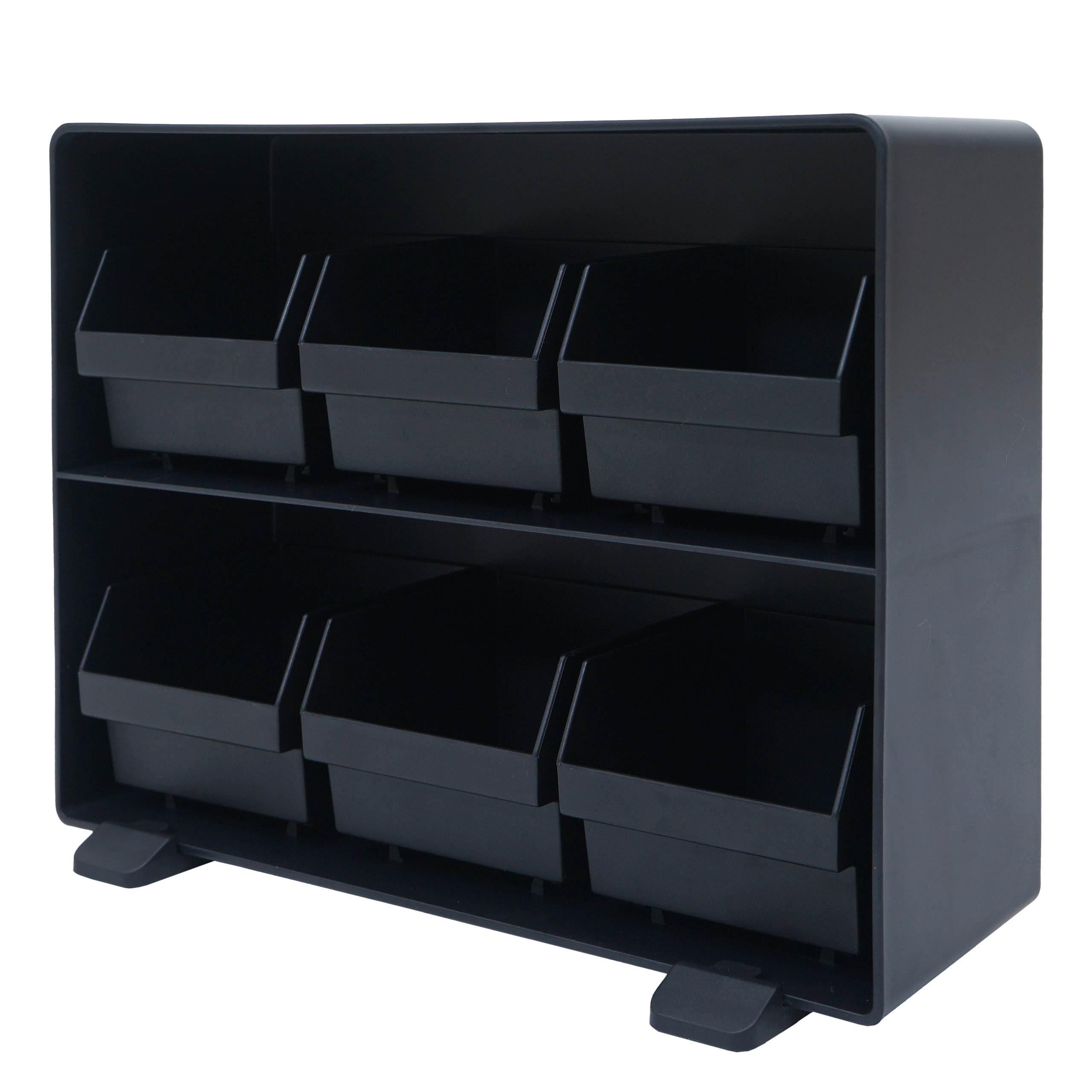 TEEBEUTELHALTER eckig Schwarz - Schwarz, Kunststoff (25/12cm) - MCW