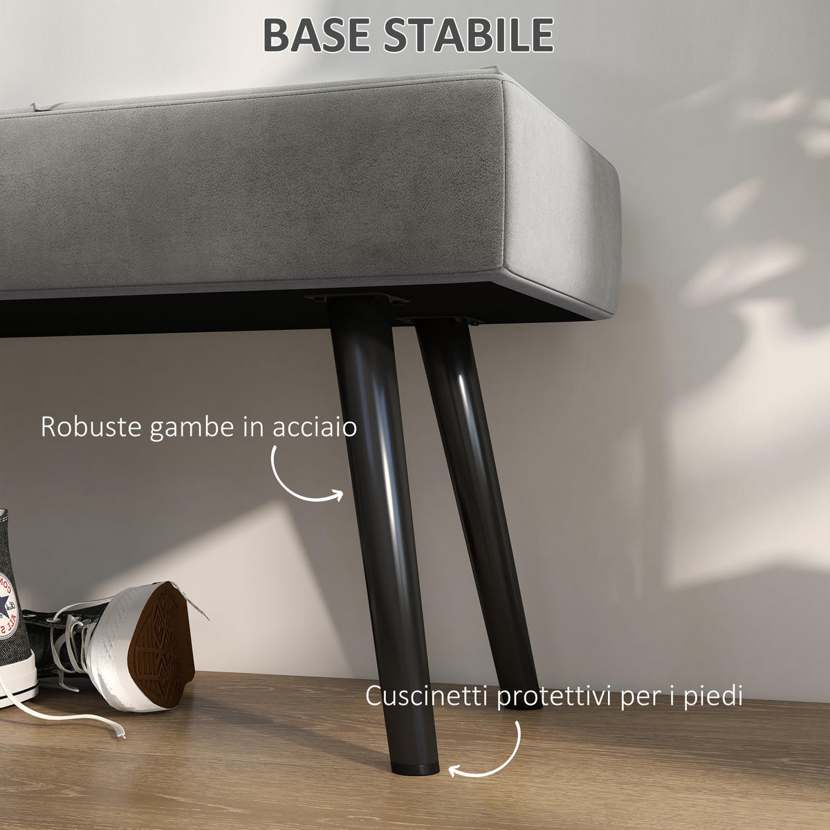 SITZBÄNKE Grau 1 Stück - Grau, Kunststoff (100/45/36cm) - GiPP