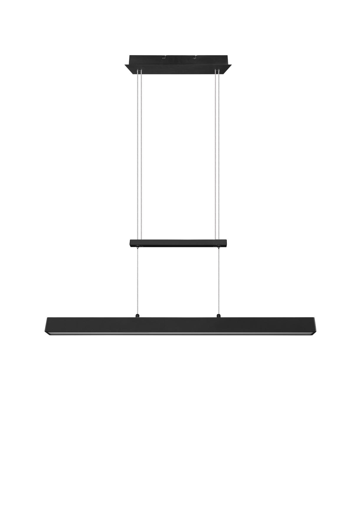 HÄNGELAMPE PAROS - Schwarz - 0/0/150 cm - Schwarz, Metall (90/90/150cm) - Trio Leuchten