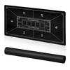 POKERMATTE - Schwarz, Wellpappe/Kunststoff (120/0.2cm) - Relaxdays