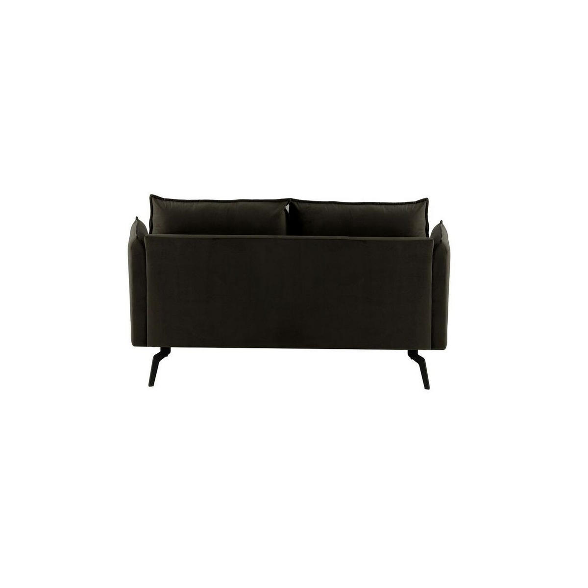 ZWEISITZER-SOFA Layla-Velluto 20 - Schwarz, Holz/Textil (171/95/98cm)