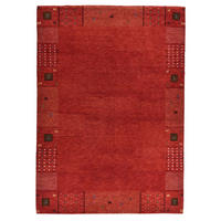HANDKNÜPFTEPPICH Denver 70x140 cm - Rot, Textil (70/140cm) - THEKO