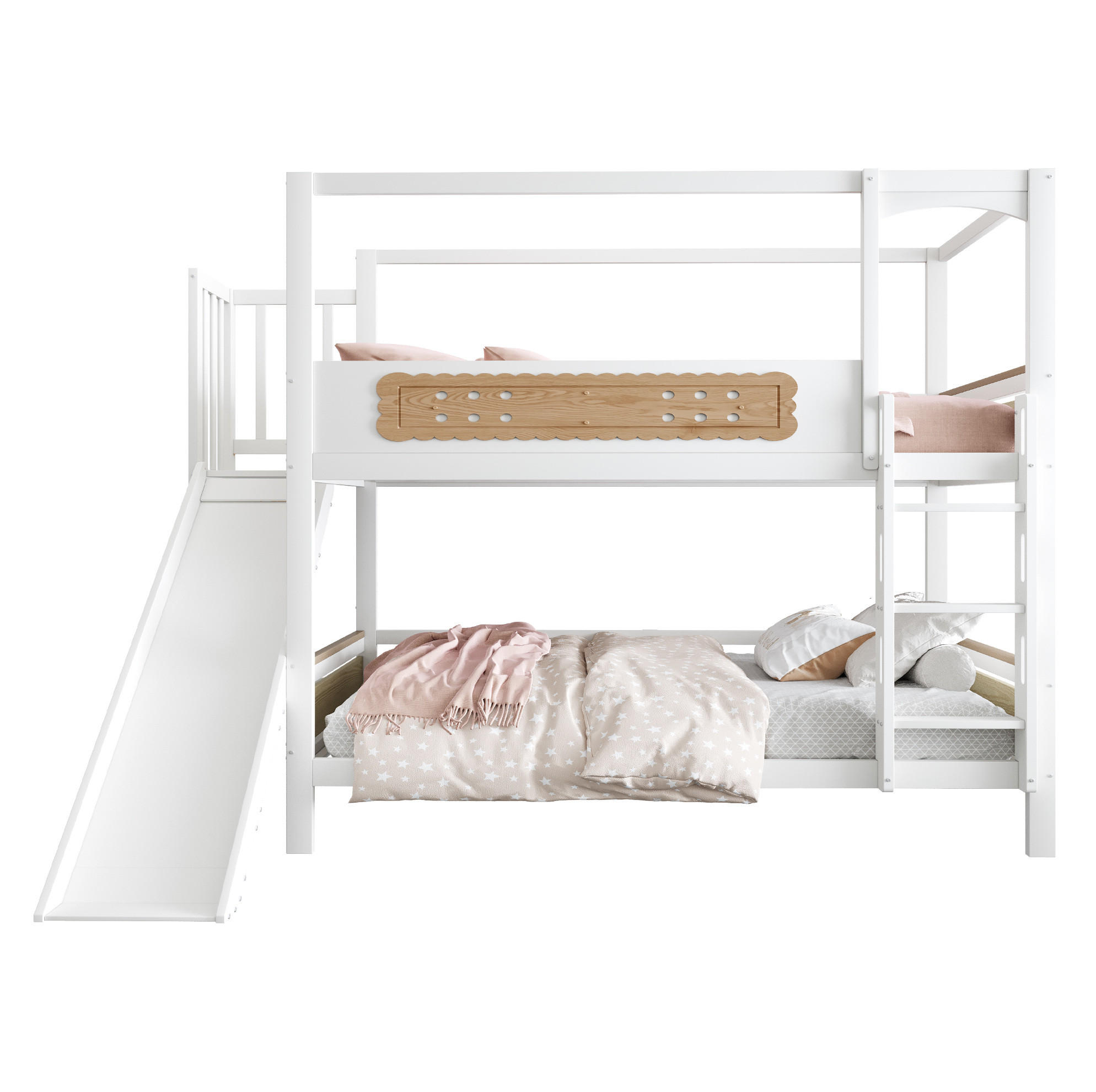 Okmyhome Etagenbett Weiß 90x200 cm