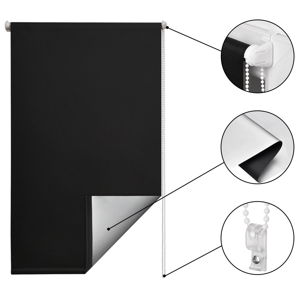 THERMOROLLO SolReflect T24 90x220cm Schwarz - Schwarz, Kunststoff (90/220cm) - Sol Royal