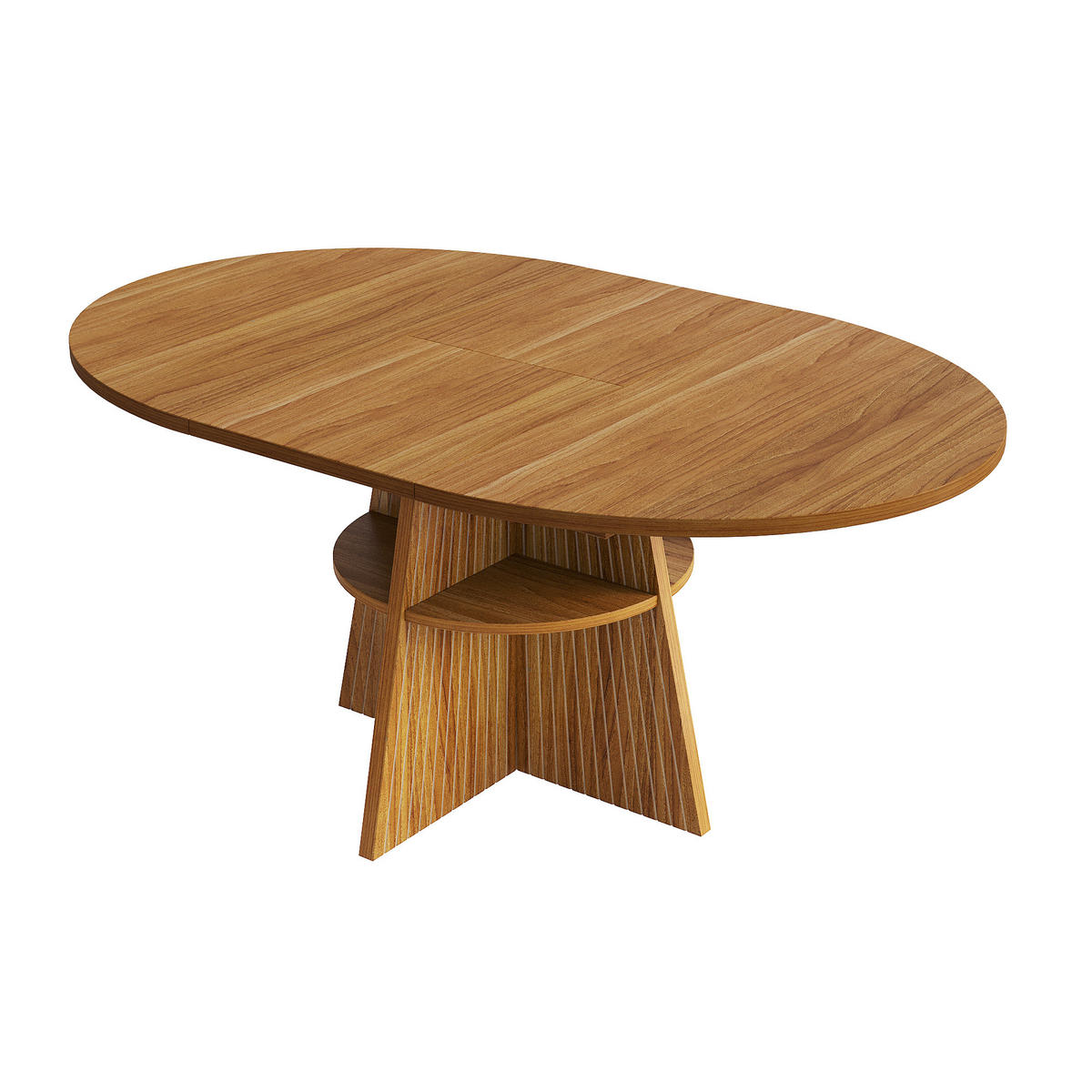 AUSZIEHTISCH Dunkelbraun 110-150/110/76 cm - Dunkelbraun, Holz (110/110/76cm) - PANGIVO