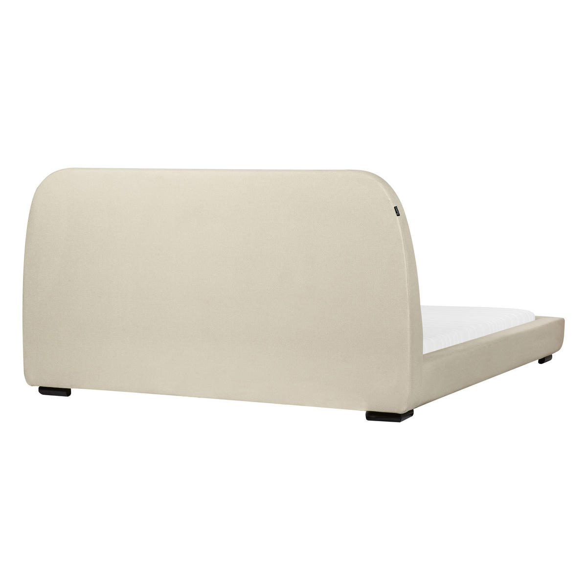 WASSERBETT 160/200 cm Beige Roisel - Creme, Textil (160/200cm) - Beliani