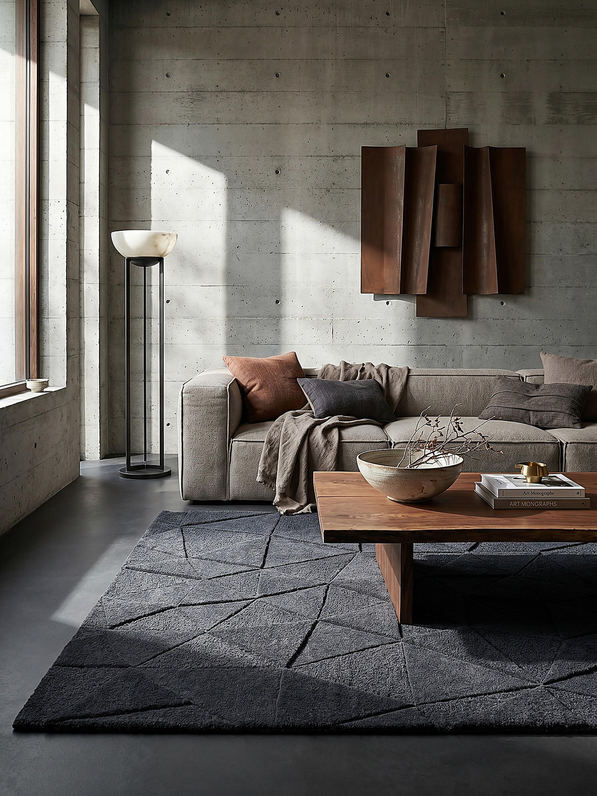 WOLLTEPPICH DEBEN 200/290 cm - Anthrazit, Textil (290/200cm) - KADIMA DESIGN