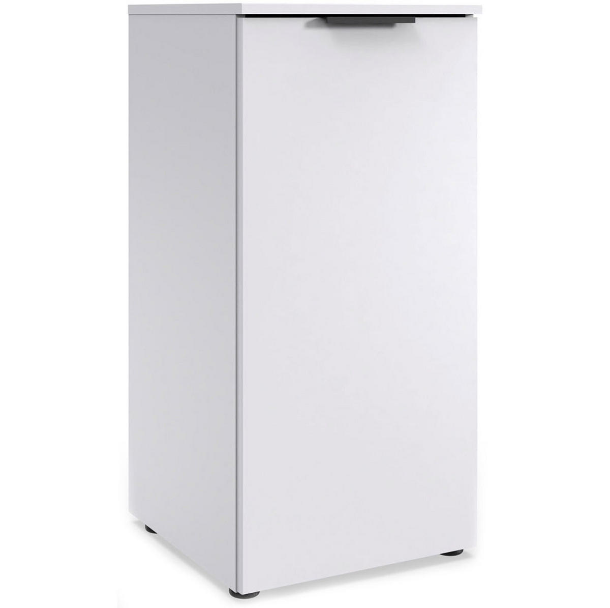 KOMMODE Level weiß 41 / 41 / 92cm - Weiß, Holz/Holzwerkstoff (41/92/41cm) - Wimex