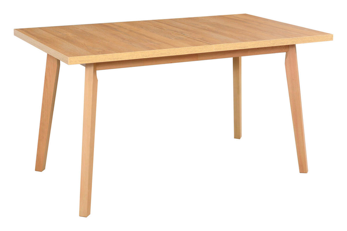 ESSTISCH Oslo 5, 140-180/80 cm,grandson - Birkefarben, Holz (80/140/75cm) - Leaf Design
