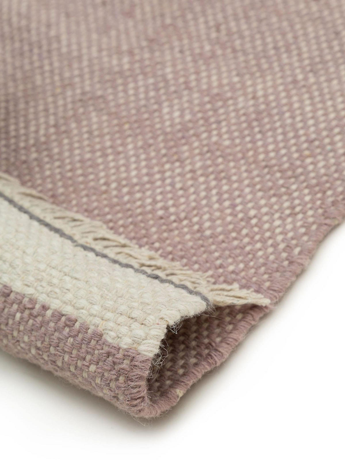 WOLLTEPPICH Karla Pink 120x170 cm - Pink, Naturmaterialien/Textil (120/1cm) - KUNSTLOFT