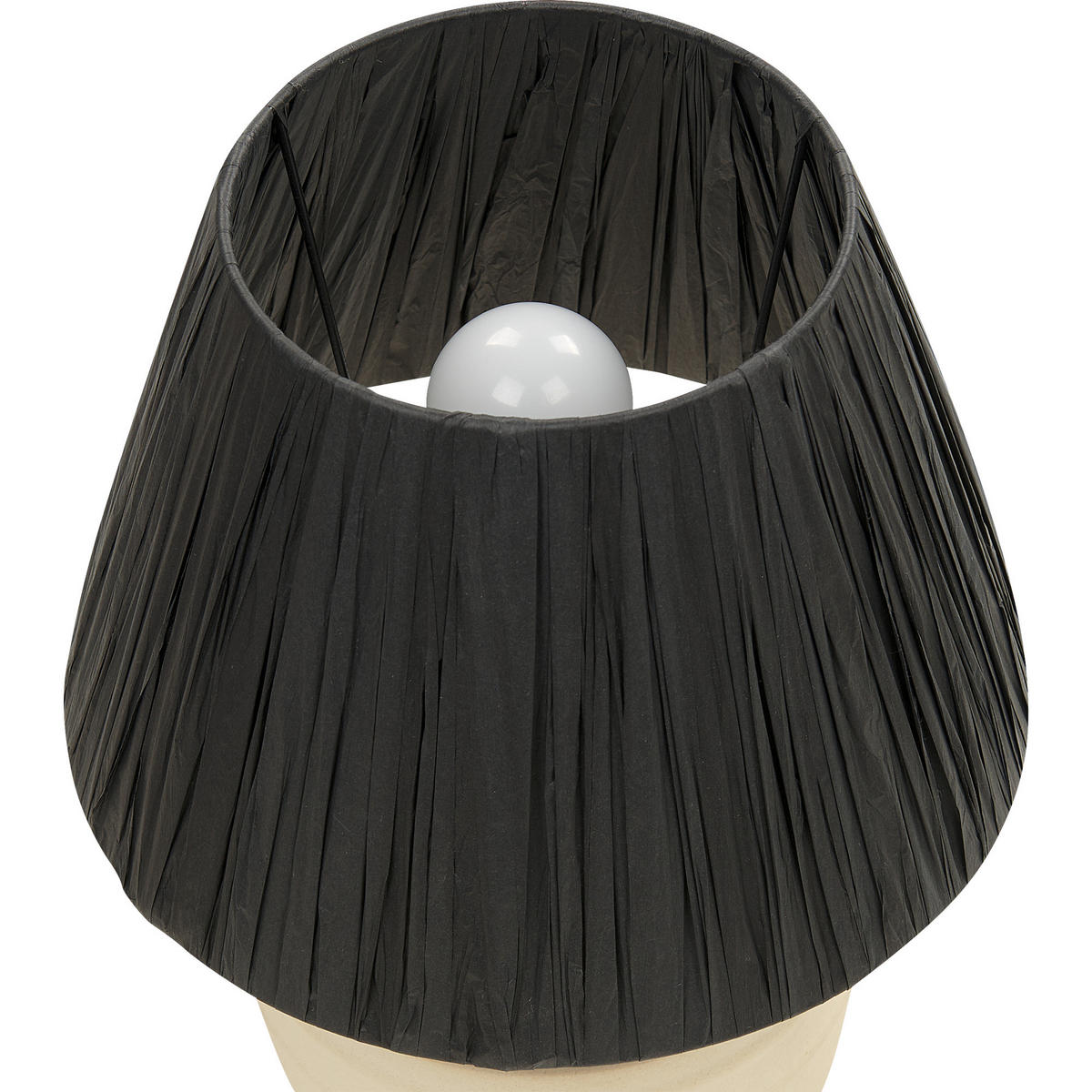 TISCHLAMPE Tigre 30/30/44 cm - Beige, Keramik (30/30/44cm) - Beliani
