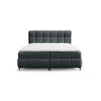 BOXBETT Sophie In Rolf - Dunkelgrau, Holzwerkstoff/Textil (160/200cm) - Fun Möbel