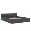 POLSTERBETT Milos mit Stauraum 200/200 cm Anthrazit im Bubble Stoff - Anthrazit/Schwarz, Holz/Holzwerkstoff (200/200cm) - AltaBeds