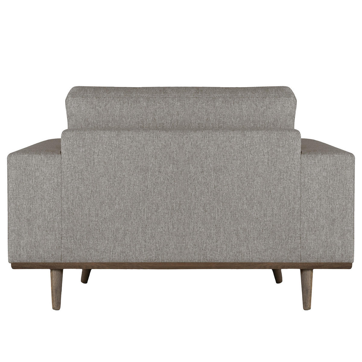 SESSEL - Eichefarben/Graubraun, Eichenholz/Textil (122/81/88cm) - home24