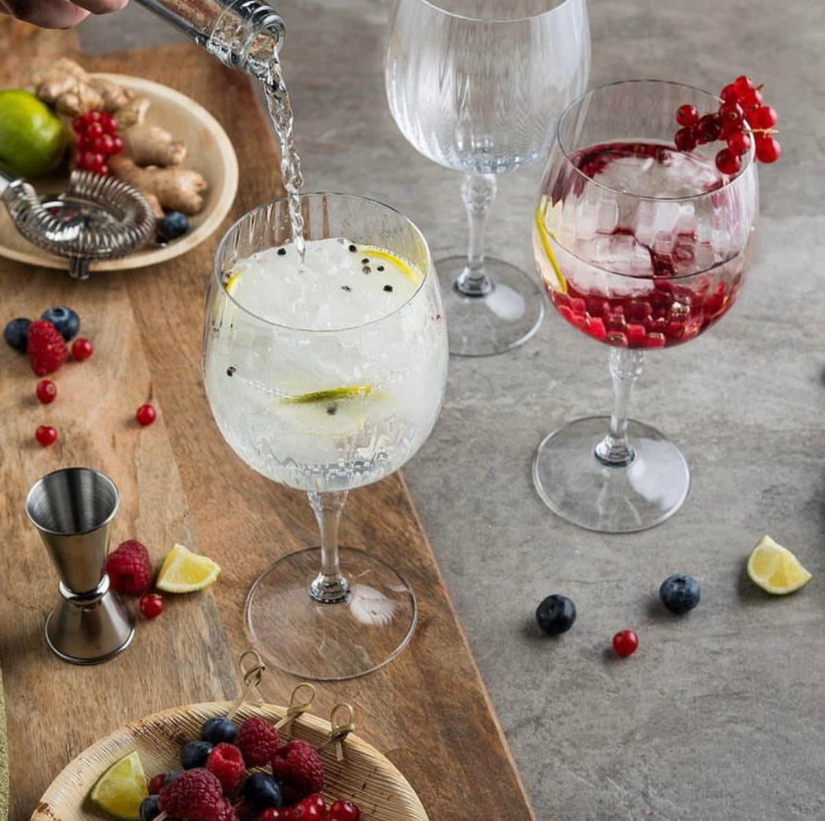GIN-TONIC-GLAS Gin Tonic Gläser America 20er 740 ml - 4 Stück - Transparent, Glas (0.74L) - Bormioli Rocco