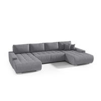 ECKSOFA U-Form für Wohnzimmer MONA Graphit - Graphitfarben, Holzwerkstoff (350/85/185cm) - Compleo24