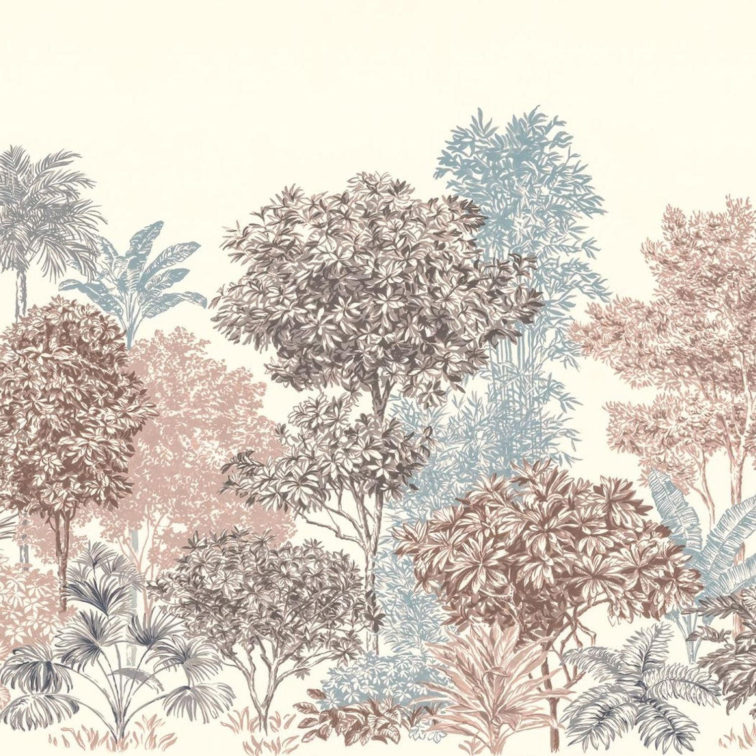 FOTOTAPETE Bäume 400 x 280 cm - Pink, Papier (400/280cm) - Sanders & Sanders