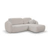 ECKSOFA Olena - Creme (Sicuro 65) - Creme, Holzwerkstoff (248/174cm)
